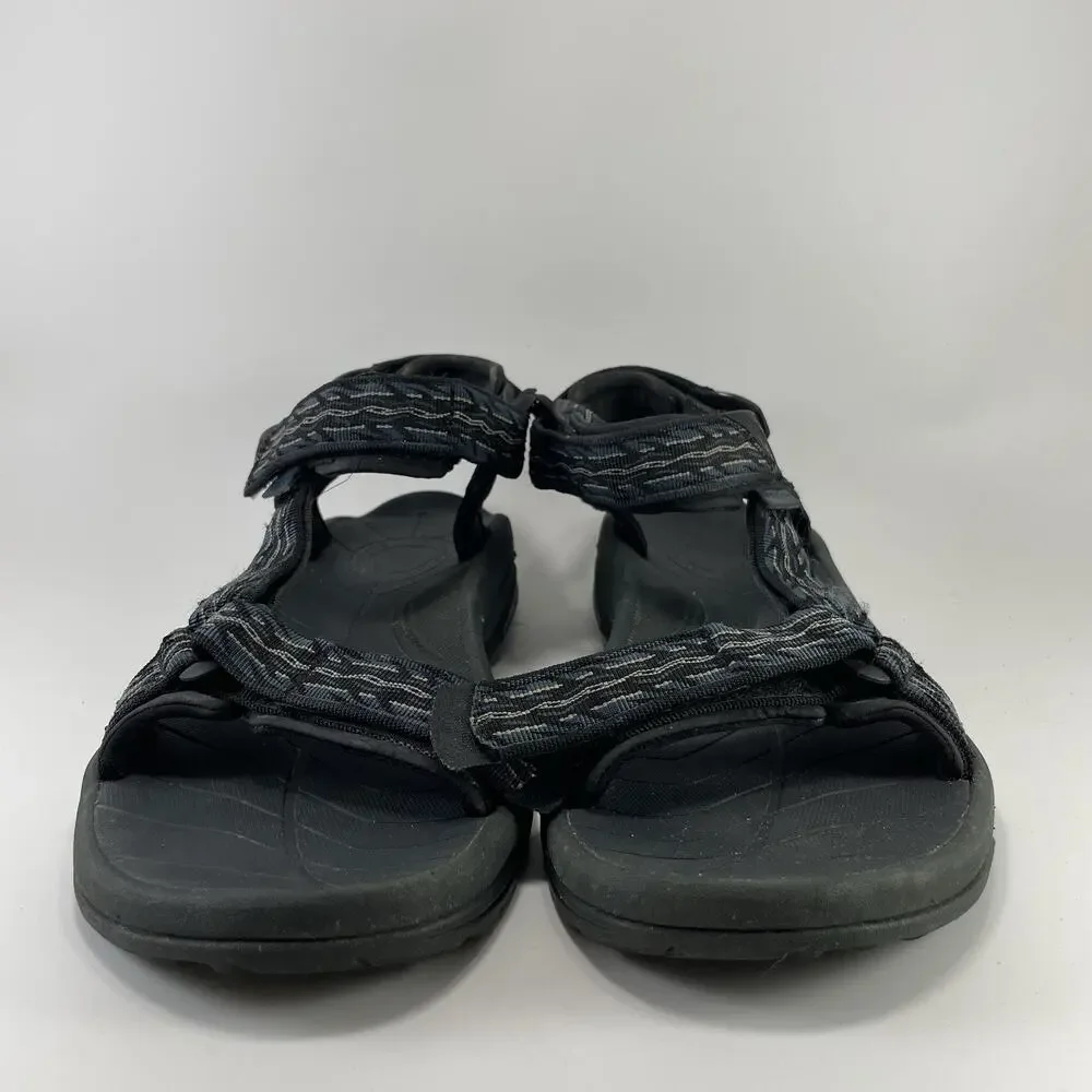 Teva Terra Fi Lite Black Sandals Mens Size 12 M Strappy Outdoor Hiking Athletic